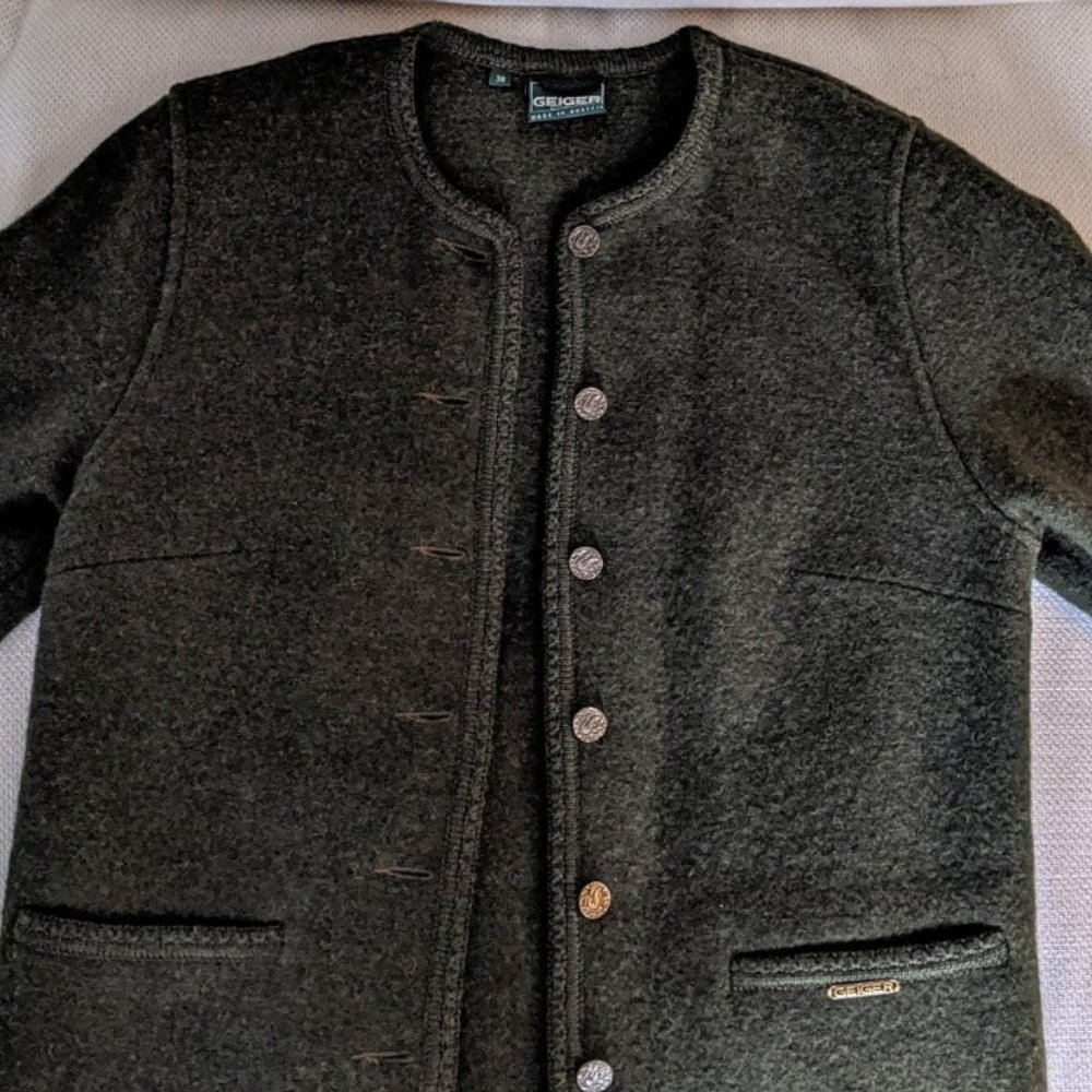 Geiger Tyrol Austria Women’s Boiled Wool Jacket 38